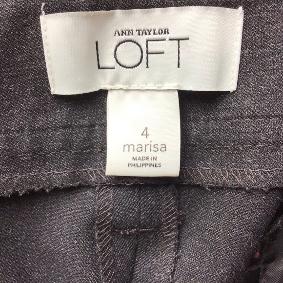 Loft Marisa charcoal gray, wide leg, low rise trousers. 90’s ? Size 4. - Picture 5 of 7